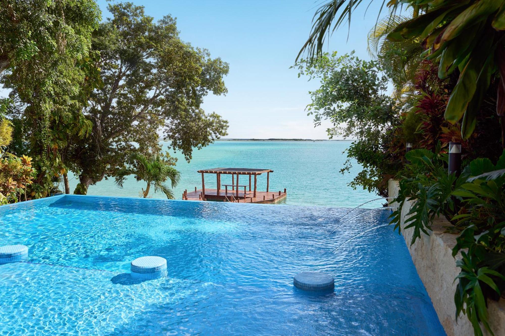 Cristalino Lagoon Front Hotel, Restaurant & Spa Bacalar Zewnętrze zdjęcie